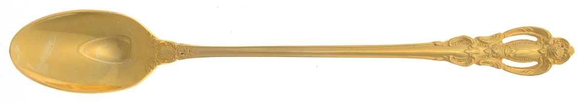 Golden Champlain (Gold Electroplate) Iced Tea Spoon by Towle Silver-1