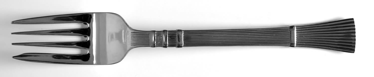 Golden Reed (Stainless, Gold Acct) Individual Salad Fork by Towle Silver-1