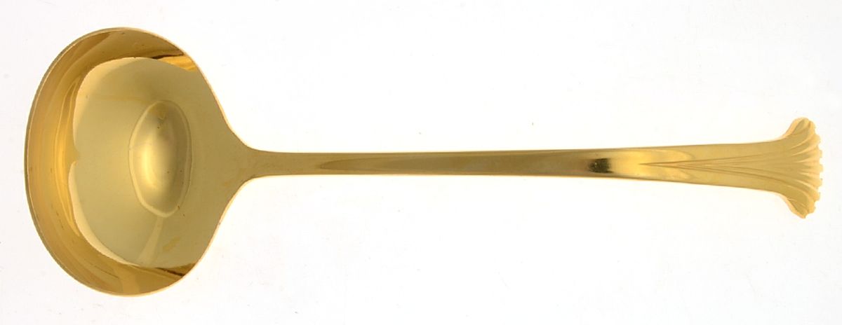 Golden Contessa (Gold Electroplate) Solid Gravy Ladle by Towle Silver-1