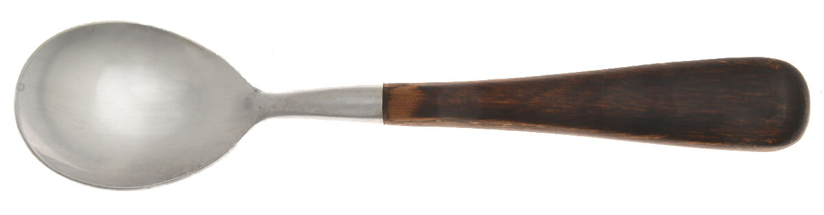 Briar (Stainless, Dark Brown Wood Handle) Sugar Spoon by Trend Pacific-1