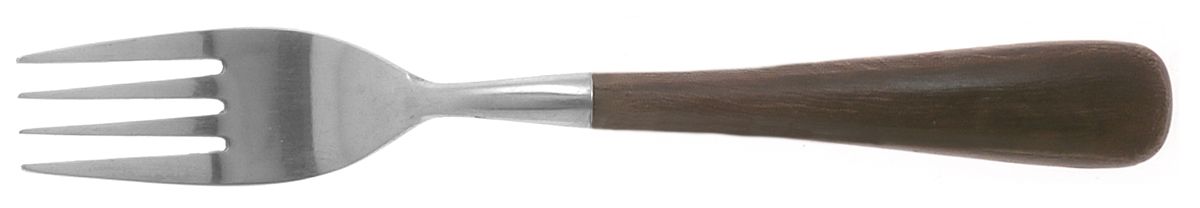 Briar (Stainless, Dark Brown Wood Handle) Fork by Trend Pacific-1