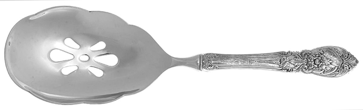 Richelieu (Sterling) Pierced Serving Spoon with Stainless Bowl by Tuttle-1