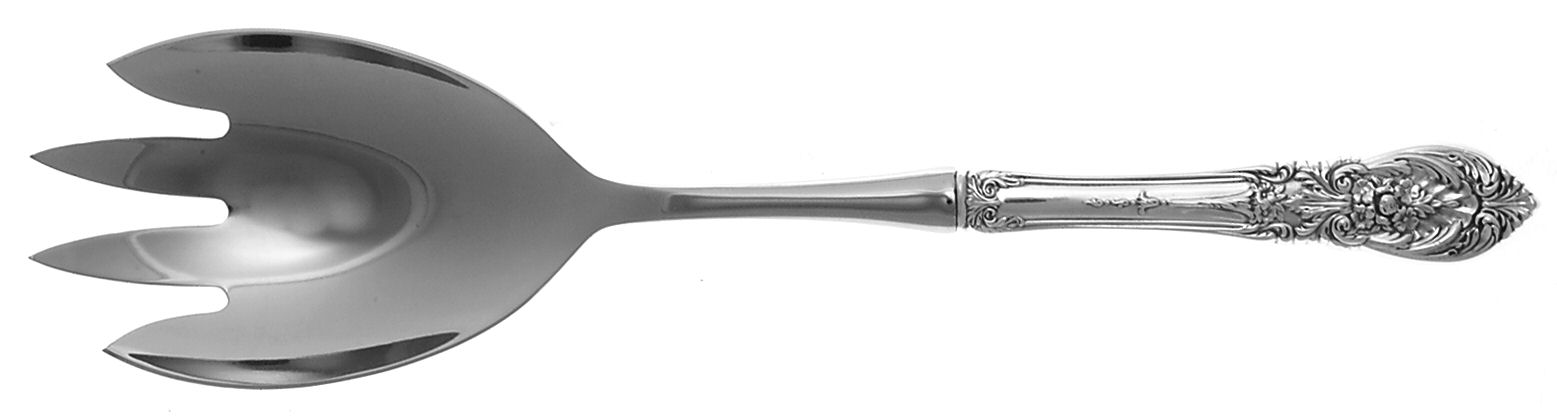Richelieu (Sterling) Salad Serving Fork with Stainless Prongs by Tuttle-1