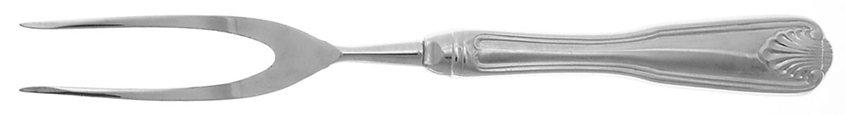 Boston Shell (Stainless) Large Stainless-Prong Roast Carving Fork by Towle Silver-1