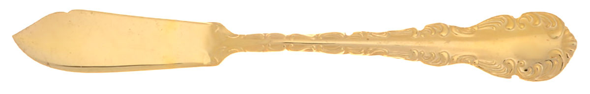 Golden Marcelle Flat Handle Master Butter Knife by Towle Silver-1