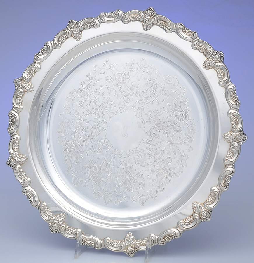 El Grandee (Silverplate Hollowware) Silverplate Pie Plate by Towle Silver-1