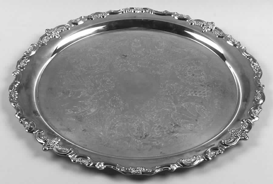 El Grandee (Silverplate Hollowware) 16" Round Tray by Towle Silver-1