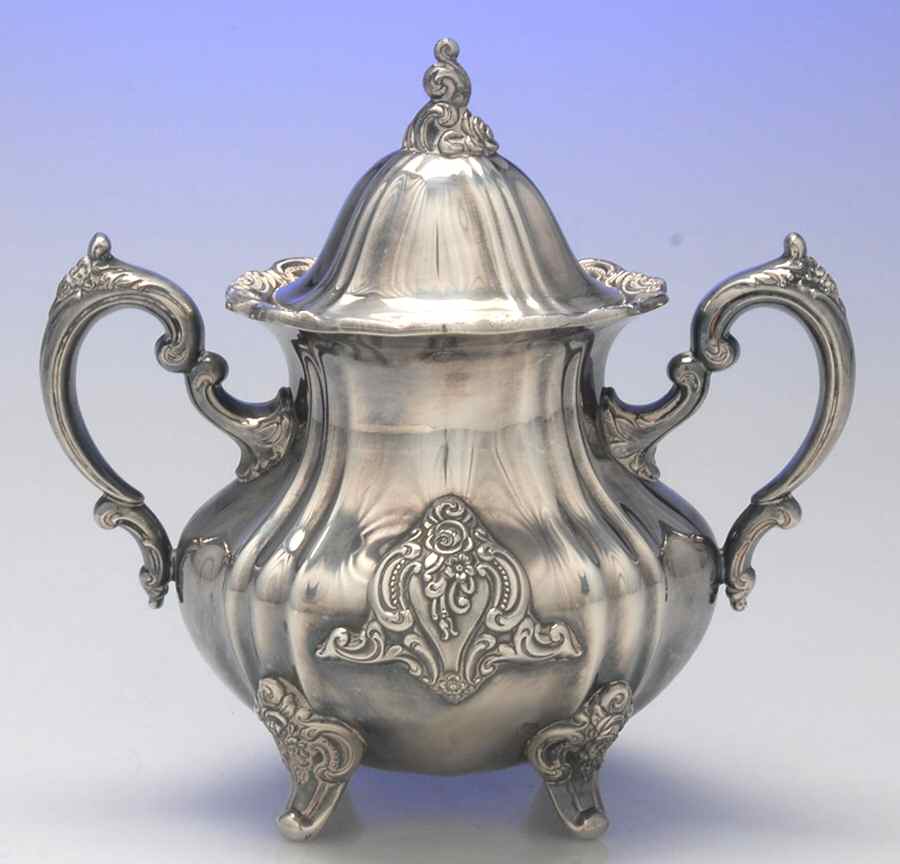 El Grandee (Silverplate Hollowware) Sugar Bowl & Lid by Towle Silver-1