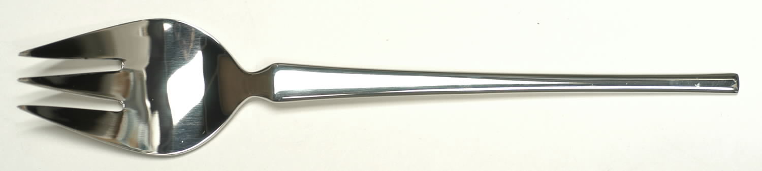 Atrium (Stainless) Medium Solid Cold Meat Serving Fork by Towle Silver-1
