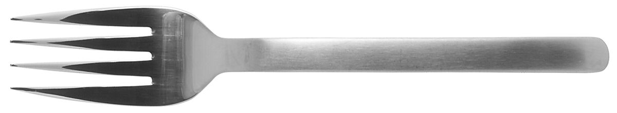 Pela (Stainless) Medium Solid Cold Meat Serving Fork by Towle Silver-1