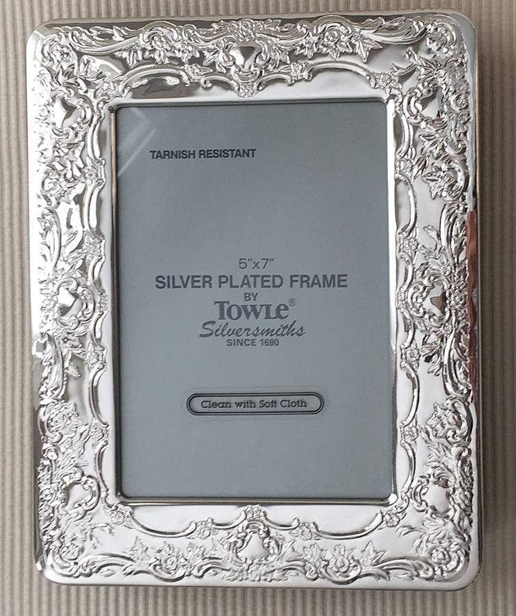 Old Master-Embossed(Silverplate, Roses-Scrolls) Photo Album by Towle Silver-1