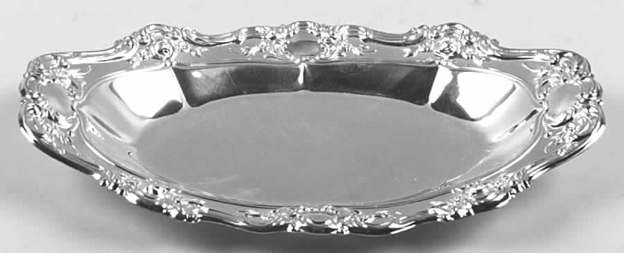 Old Master-Embossed(Silverplate, Roses-Scrolls) Silverplate Bread Tray by Towle Silver-1