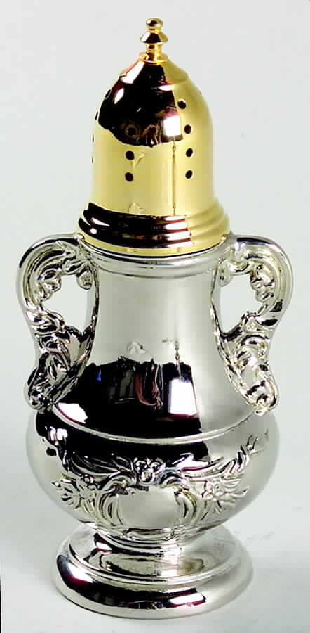 Old Master-Embossed(Silverplate, Roses-Scrolls) Salt Shaker by Towle Silver-1