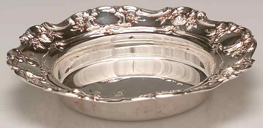 Old Master-Embossed(Silverplate, Roses-Scrolls) Silverplate Wine Coaster by Towle Silver-1