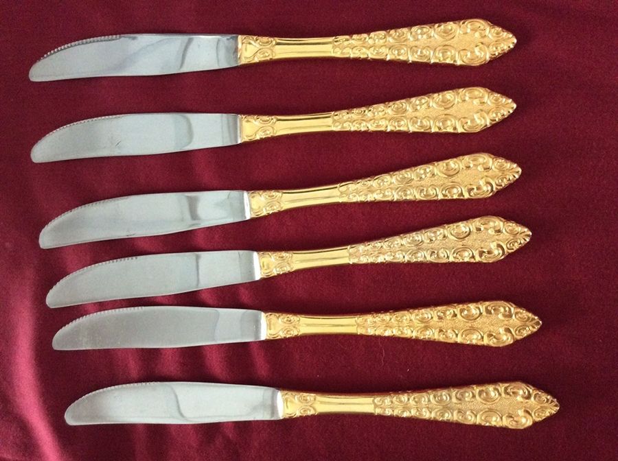 TWS156-GOLD Modern Solid Knife by Towle Silver-1