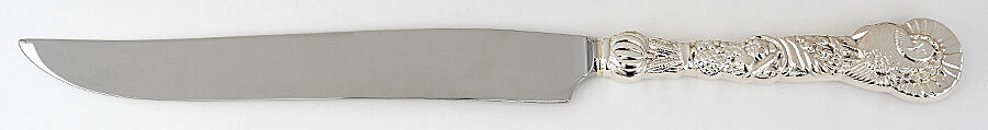Turkey Motif (STERLING) Large Stainless Blade Roast Carving Knife by Tiffany & CO SILVER-1