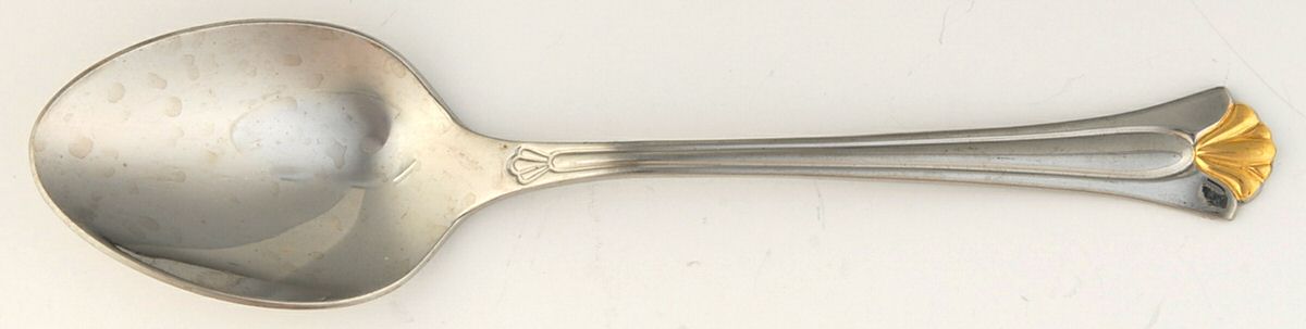Gold Canterbury (Stainless) Place/Oval Soup Spoon by Towle Silver-1