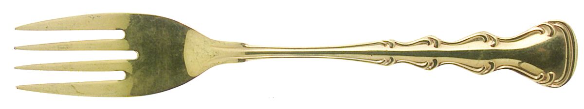Tws111-Gold (Gold Electroplate) Individual Salad Fork by Towle Silver-1