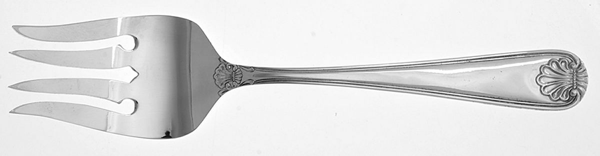 Bay Shore (Silverplate) Medium Solid Cold Meat Serving Fork by Towle Silver-1