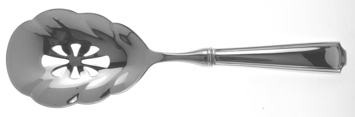 American Chippendale (Sterling) Pierced Serving Spoon with Stainless Bowl by Towle Silver-1