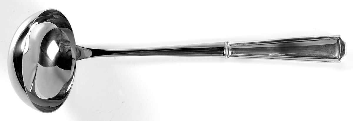 American Chippendale (Sterling) Soup Ladle with Stainless Bowl by Towle Silver-1