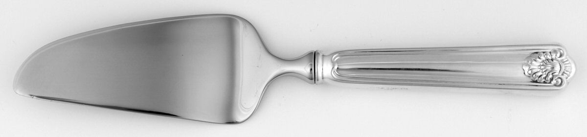 Fiddle Shell-Alden (Sterling) Cheese Knife with Stainless Blade by Towle Silver-1