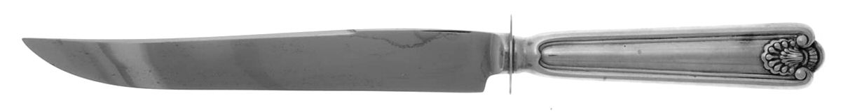 Fiddle Shell-Alden (Sterling) Small Carving Knife W/Sterling Guard by Towle Silver-1