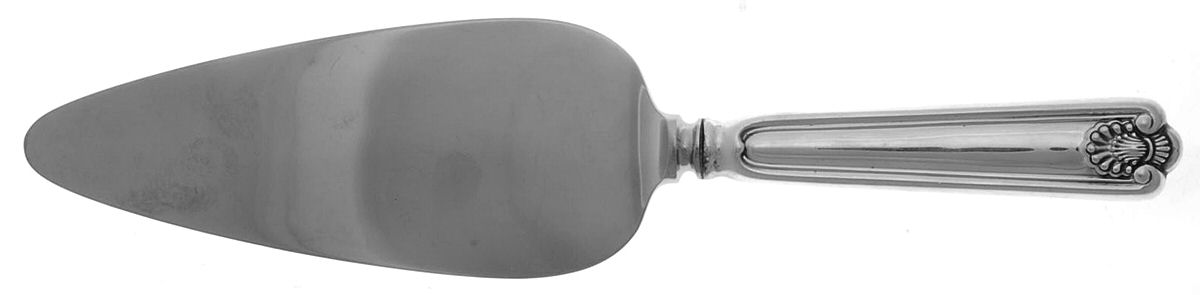 Fiddle Shell-Alden (Sterling) Pie Server with Stainless Blade by Towle Silver-1