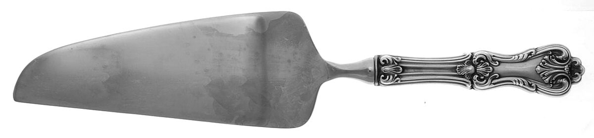Federal Cotillion(Sterling, Newer) Pie & Cake Server with Stainless Blade by Towle Silver-1