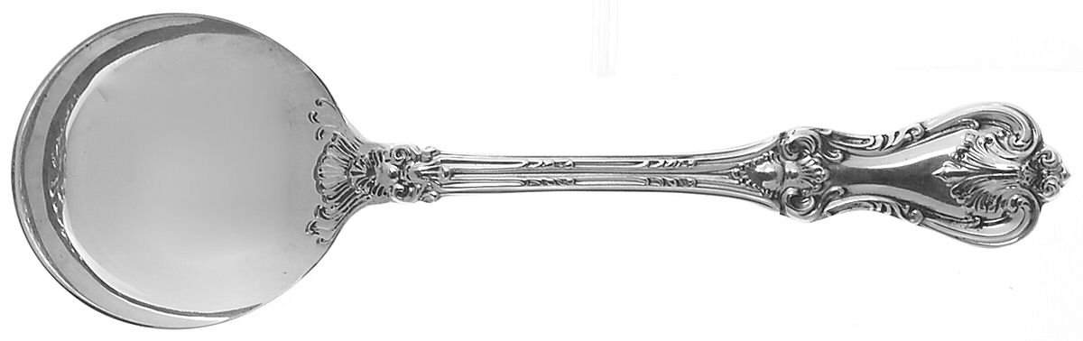 Federal Cotillion(Sterling, Newer) Round Bowl Soup Spoon (Cream Soup) by Towle Silver-1
