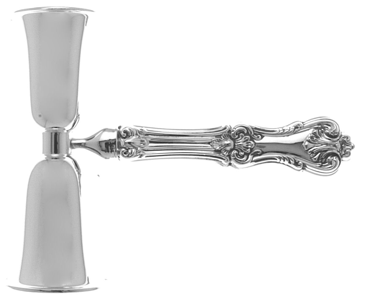 Federal Cotillion(Sterling, Newer) Double Jigger with Handle, Silverplate Bowls by Towle Silver-1