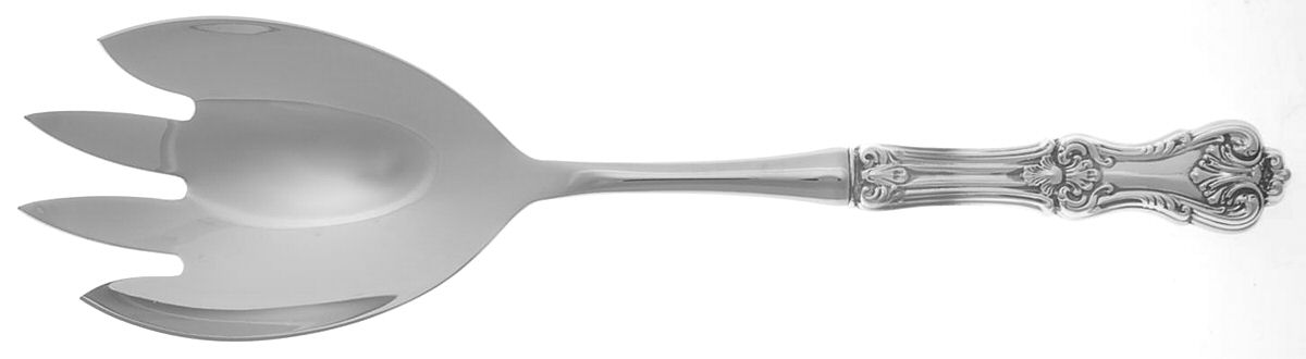 Federal Cotillion(Sterling, Newer) Salad Serving Fork with Stainless Prongs by Towle Silver-1