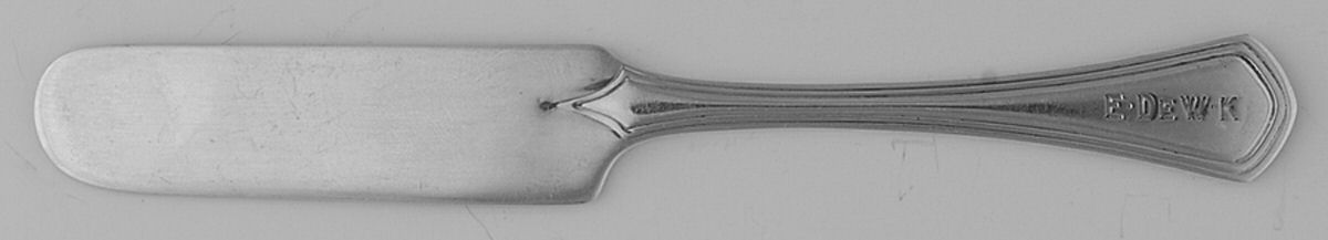 TIS10 (Sterling) Flat Handle Butter Spreader by Tiffany & CO SILVER-1