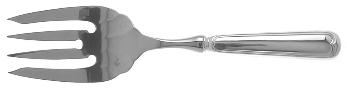 Fiddle Thread (Sterling) Stainless-Tine Utility Serving Fork by Towle Silver-1