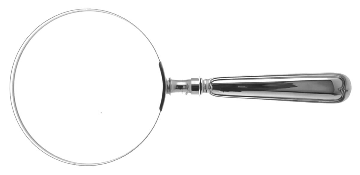 Fiddle Thread (Sterling) Large Magnifying Glass with Sterling Handle by Towle Silver-1