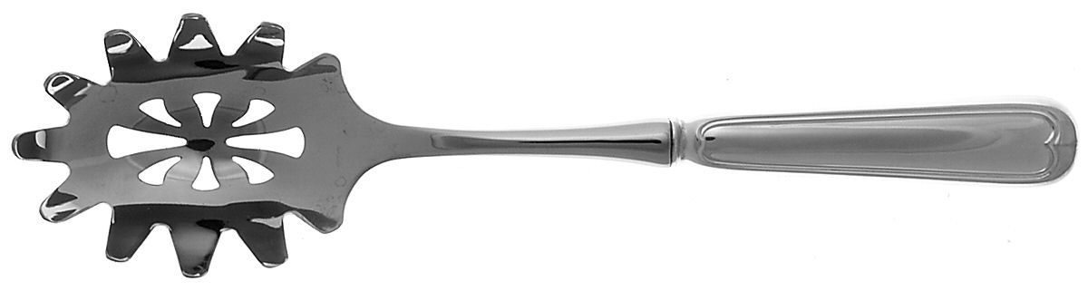 Fiddle Thread (Sterling) Pasta Server with Stainless Bowl by Towle Silver-1