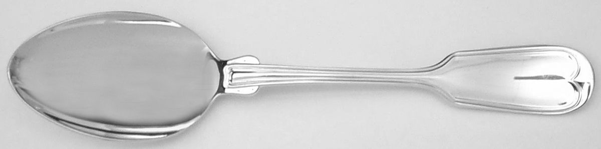Fiddle Thread (Sterling) Large Sherbet Spoon by Towle Silver-1