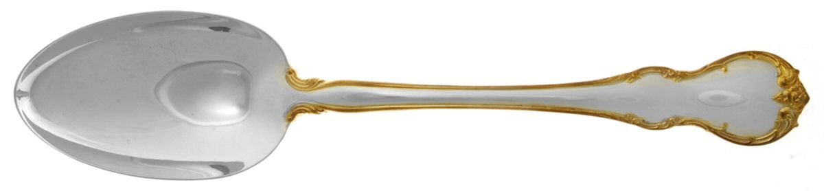 French Provincial-Gold (Sterling) Tablespoon (Serving Spoon) by Towle Silver-1