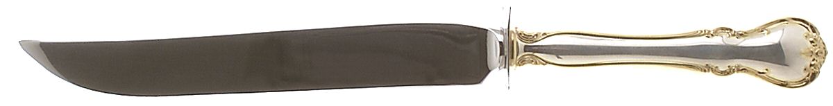 French Provincial-Gold (Sterling) Small Steak Carving Knife with Stainless Blade by Towle Silver-1