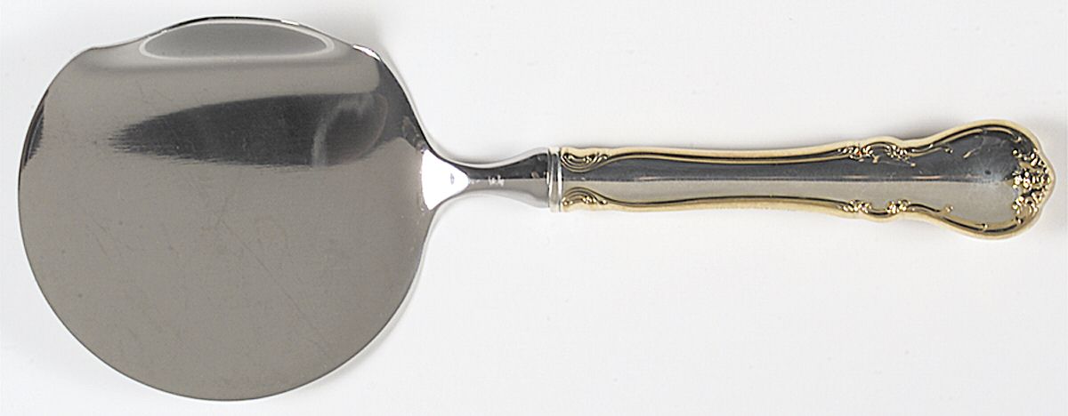 French Provincial-Gold (Sterling) Cranberry Server with Stainless Bowl by Towle Silver-1