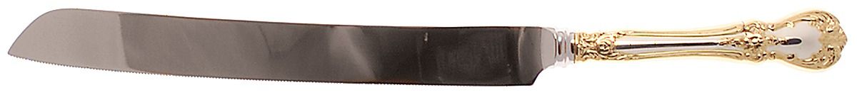 Old Master Gold (Sterling) Cake Knife with Stainless Blade by Towle Silver-1
