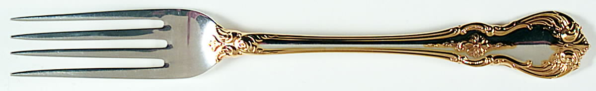Old Master Gold (Sterling) Fork by Towle Silver-1