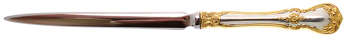 Old Master Gold (Sterling) Letter Opener with Stainless Blade by Towle Silver-1