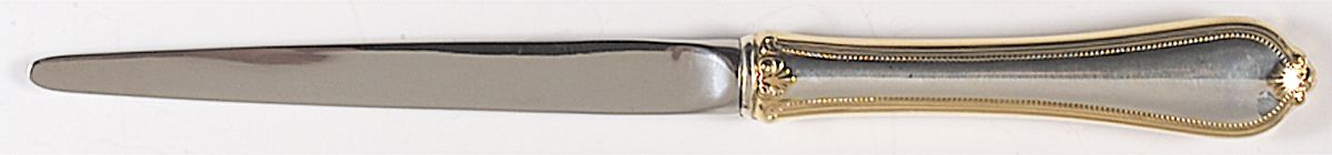 Old Newbury Gold (Sterling, Gold Acct) Large Letter Opener with Stainless Blade by Towle Silver-1