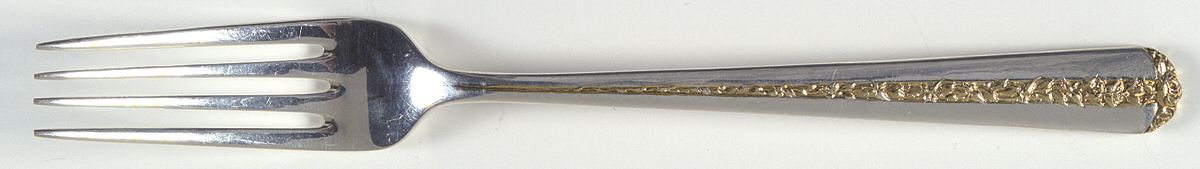 Rambler Rose Gold (Sterling, 1992) Fork by Towle Silver-1