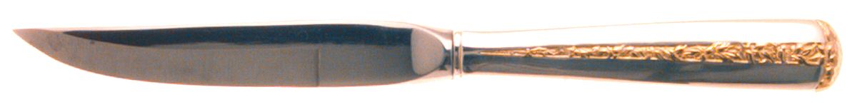 Rambler Rose Gold (Sterling, 1992) Individual Steak Knife w/Bevel Blade by Towle Silver-1