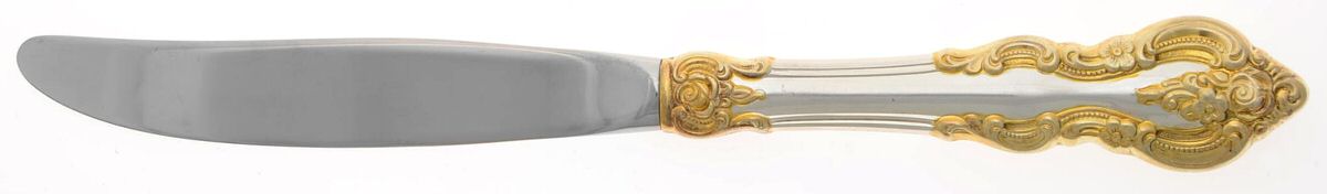 El Grandee Gold (Sterling, Gold Acct) Modern Hollow Knife by Towle Silver-1