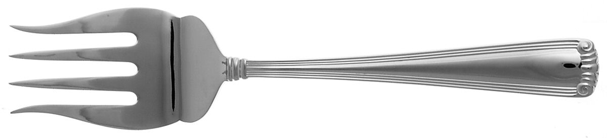 Boothbay (Stainless) Large Solid Cold Meat Serving Fork by Towle Silver-1