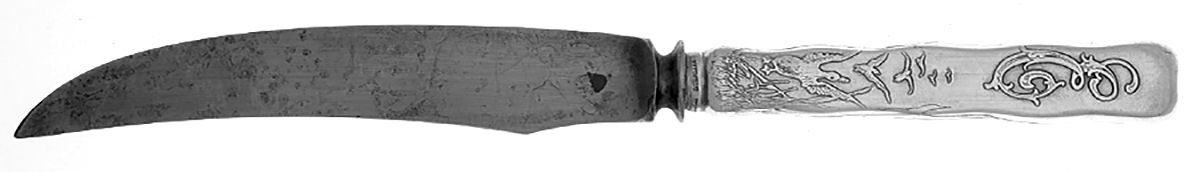 Lap-Over-Edge (Acid Etched) Individual Silverplate Blade Bird Knife by Tiffany & CO SILVER-2