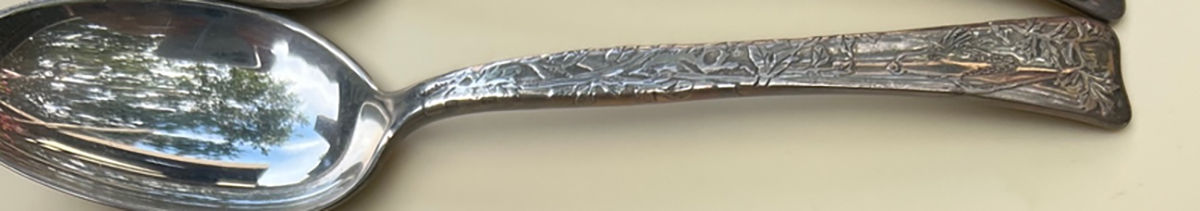 Lap-Over-Edge (Acid Etched) Teaspoon by Tiffany & CO SILVER-1